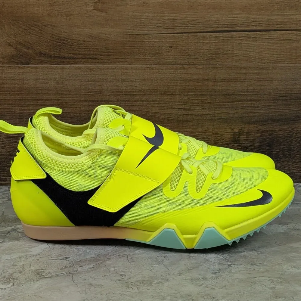 Nike Zoom Pole Vault Elite Men's 11.5 Volt Track Field Jumping Shoes DR9926-700